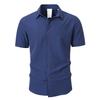 Men's Short Sleeve Button Front Casual Shirt