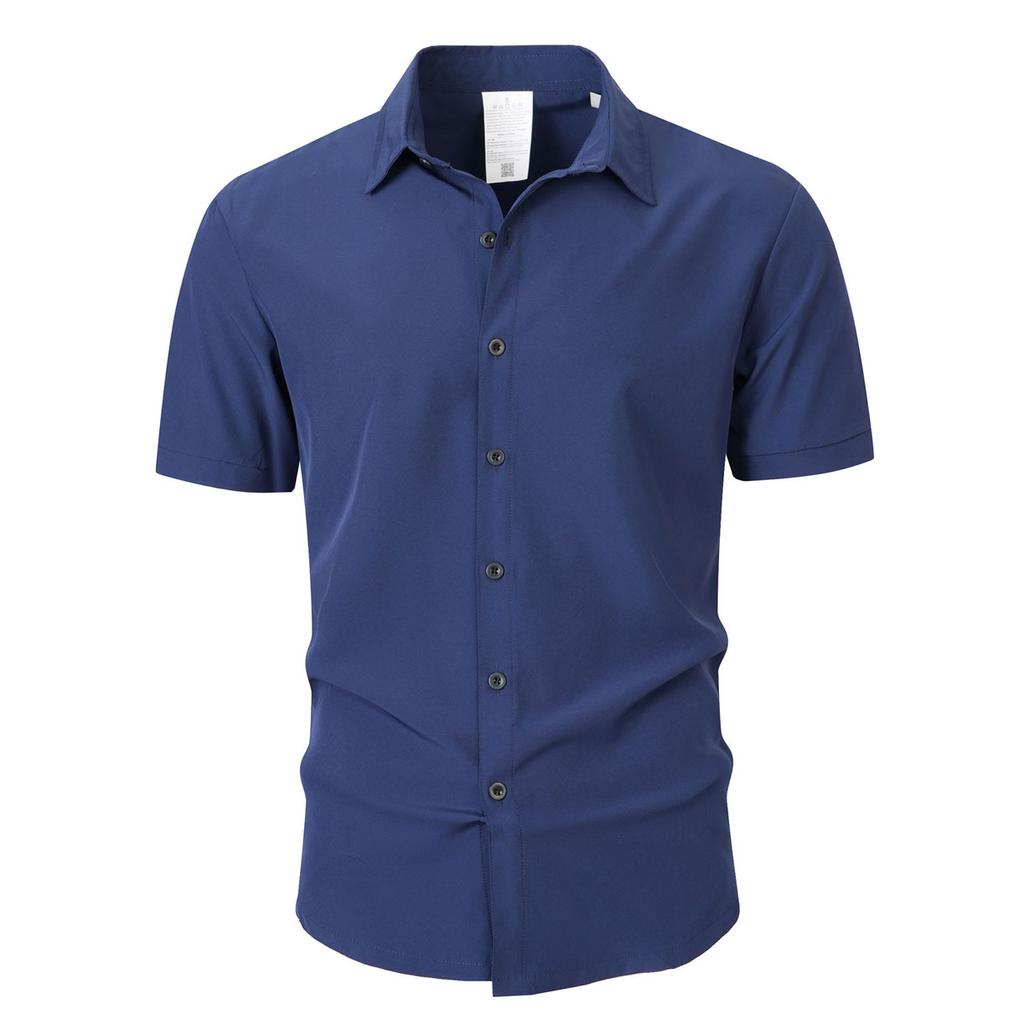 Men's Short Sleeve Button Front Casual Shirt