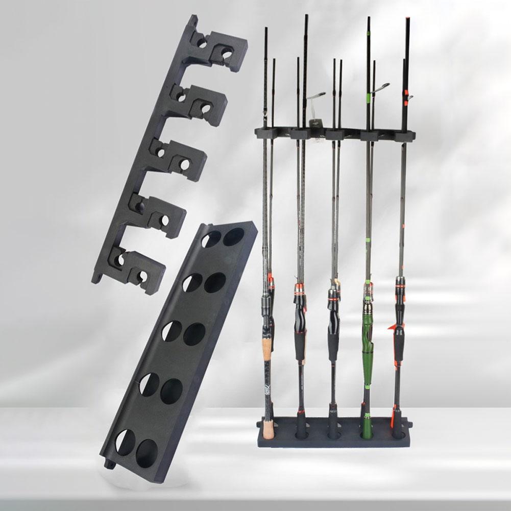 Fishing Rod Holder Seismic Moisture-proof 360 Degree Rotating Fishing Pole Multi-functional Bracket Wall Mount Modular Fishing