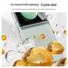 Toocki Transparent Drop-Proof Phone Case for Samsung Galaxy Z FLIP 6 - 3-Fold Protection Cover
