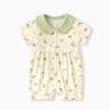 Summer Short Sleeve Pure Cotton Baby Romper - Infant Cartoon Crawling Bodysuit