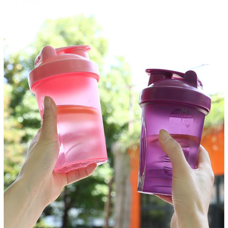 Protein Shake Shaker Cup with Leakproof Scale - Portable Handheld Mixer for Fitness & TikTok Influencers