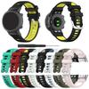 Silicone Strap for Garmin Swim 2 Watch Band for Garmin Forerunner 45 45s Replace Band Bracelet Two Tone Belt, Metal Connectors