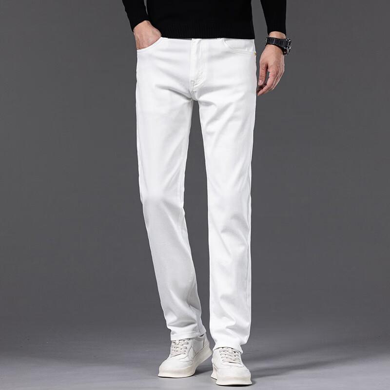 DK Men's Loose Straight Fit Denim Jeans