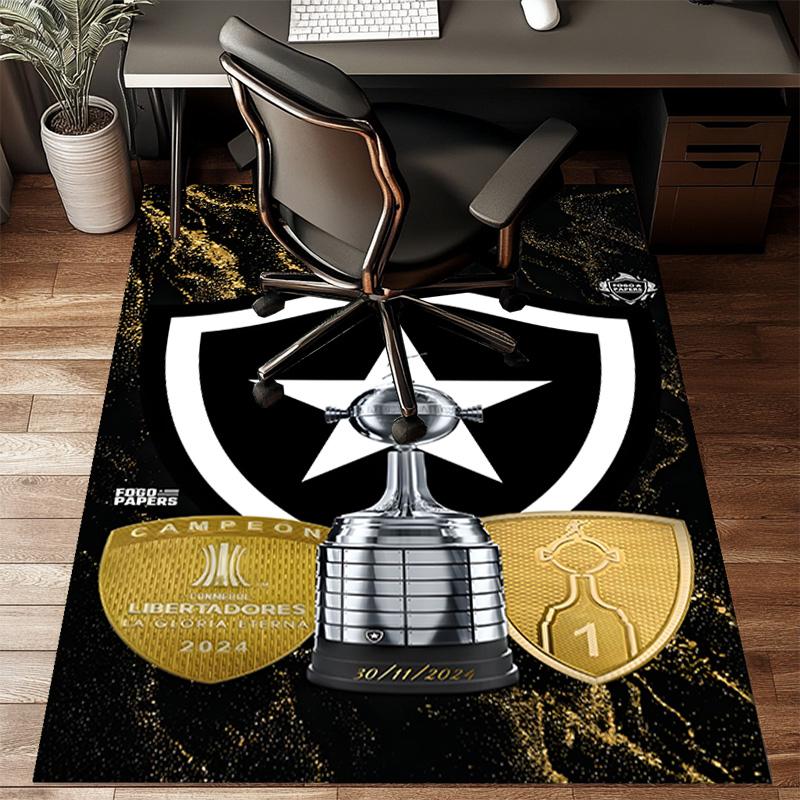 Botafogo Football Club Printed Office Carpet Chair Cushion Entryway Rug, Rugs for Living Room, Bedroom Christmas gifts
