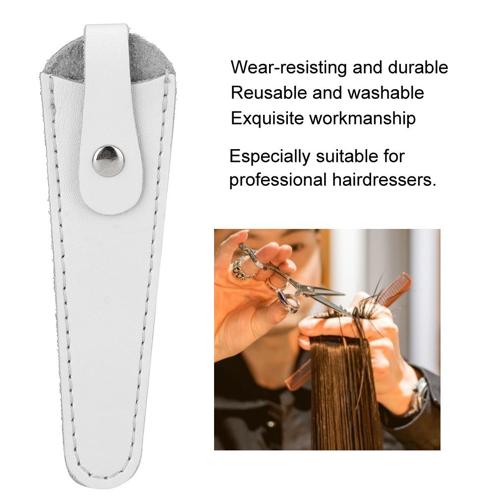 Professional PU Leather Scissors Bag Portable Scissors Storage Holder Casing Hairdressing Tool
