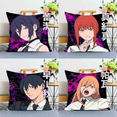 1PC HOT Anime Chainsaw Man The Movie Reze Arc Pillow Case Square Bedroom Sofa Leisure Comfort Cushion Car Home Decoration