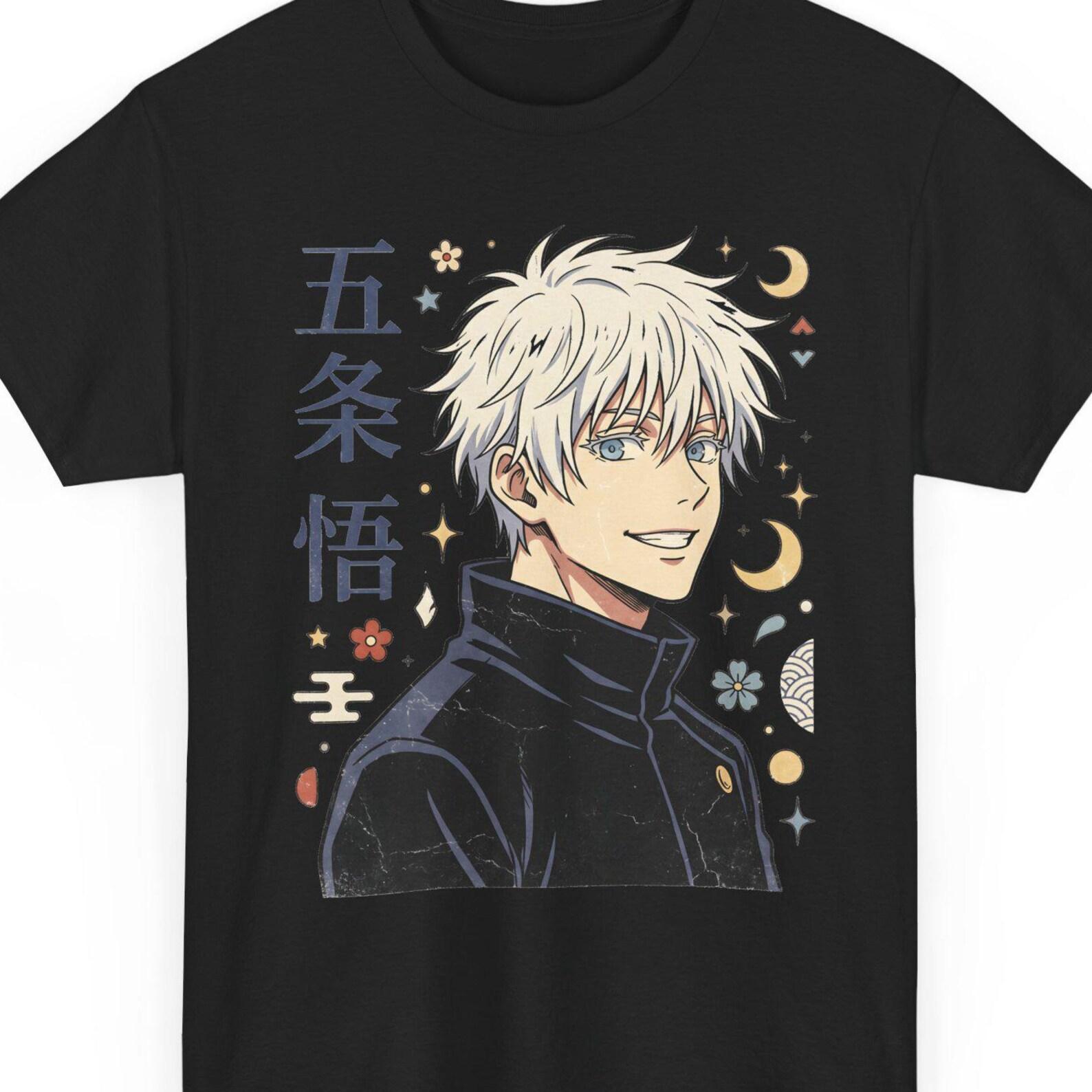 Gojo Satoru Anime T Shirt, Jujutsu Kaisen Tee, Sorcerer Graphic Tee, Anime Streetwear M