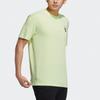 adidas neo M July Tee 2 Printing Sports Loose Round Neck Short Sleeve Yellow Men's HF0466