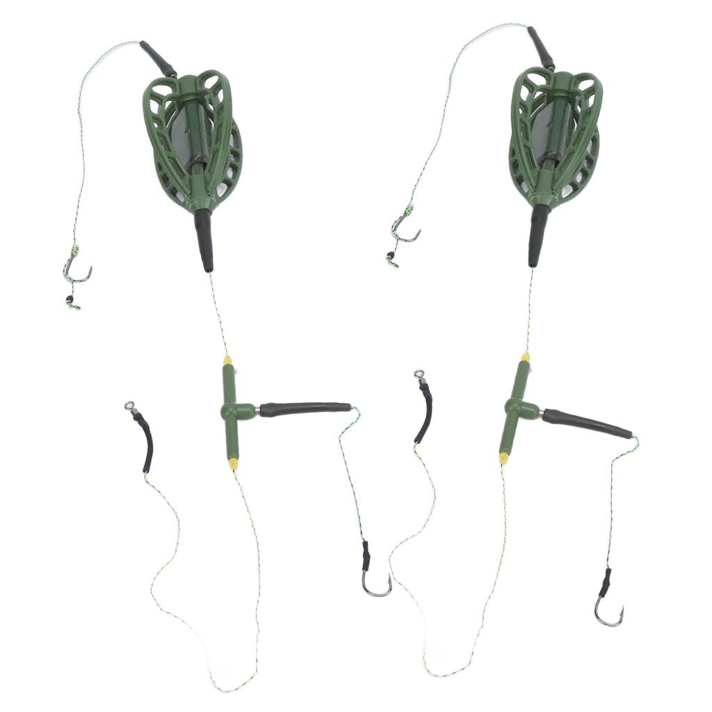 2Pcs European Style Long Line Carp Nesting Device Fishing Set Carp Fishing Bait Feeder