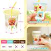 LEC Anpanman Straw Cup (Type B) - 3-Pack / 270ml Capacity / Set of 3 Colors and 3 Designs / Made in Japan / Includes Lid / Straw / Compatible with Com