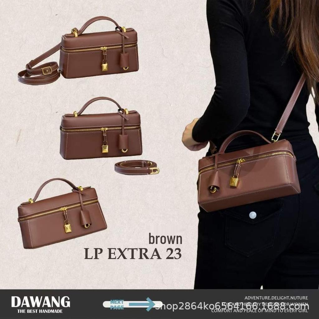 LP23 Women's Premium Cowhide Shoulder Bag with Removable Strap
