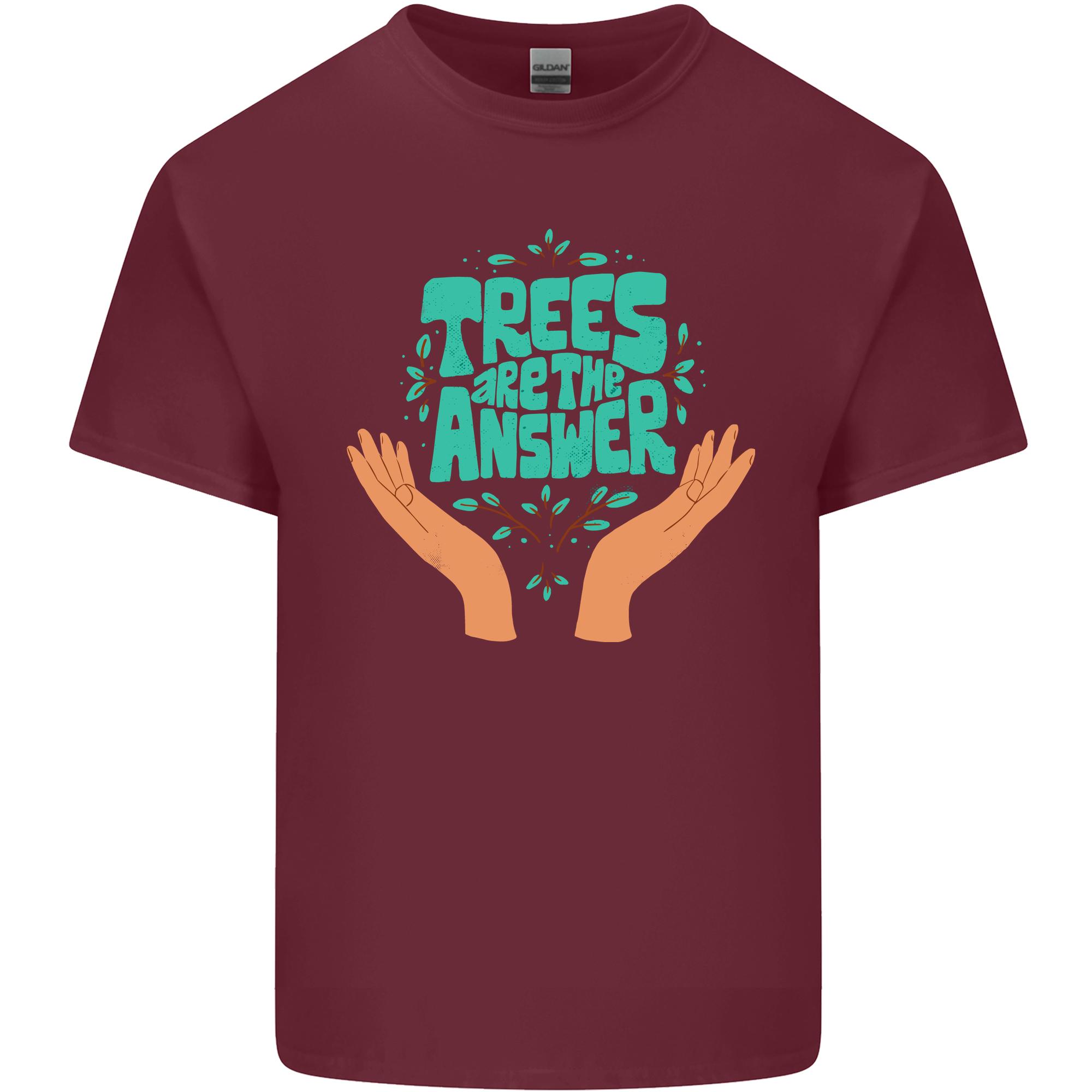 Climate Change Trees Are the Answer Unisexs Light Cotton TShirt S