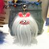 Backpacks Decorative Accessory Long Haired Plush Creature Keychain, Cartoon Plushie Bag Charm, Furry Keyring Pendant for Handbags Keys Fluffy Bags