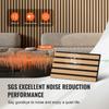 VEVOR Wood Slat Acoustic Panels, 7.9 X 94.5 Inch, MDF Accent Wooden Wall Panels for Modern Interior Wall Decor