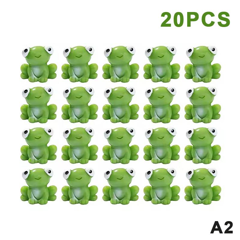 10/20Pcs Mini Resin Frogs Statues Frogs Figurines Garden Decor Fairy Garden Ornaments Indoor/Outdoor Microlandscapes Home Decor