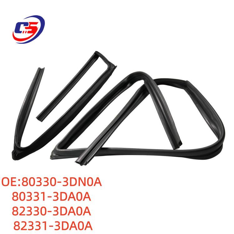 Nissan TIIDA 11-18 Door Glass Run Channel Mud Guard Rubber Strip 80331-3DA0A 80330-3DN0A