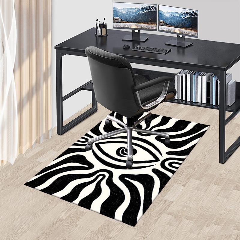 

1pc Anime Cartoon Design Office Chair Mat - Eye Patterned Anti-Slip Carpet for Home Decor, Suitable for All Seasons and Perfect as a Gift.A017 60cm by 90cm