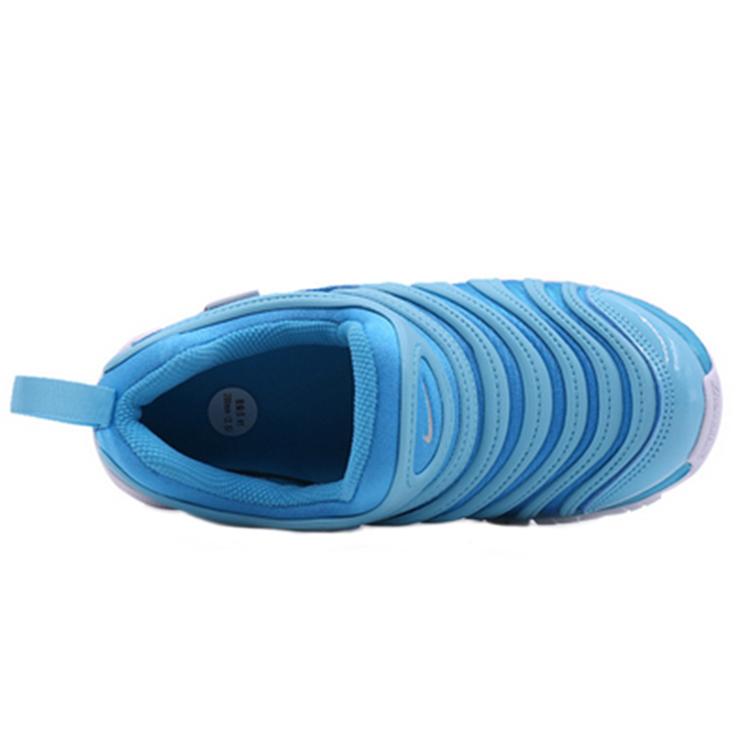 Nike Dynamo Free Caterpillar Slip Resistant Cushioning Kids Lifestyle Shoes Sky Blue Children Aged 3 7 Years Old 343738-417