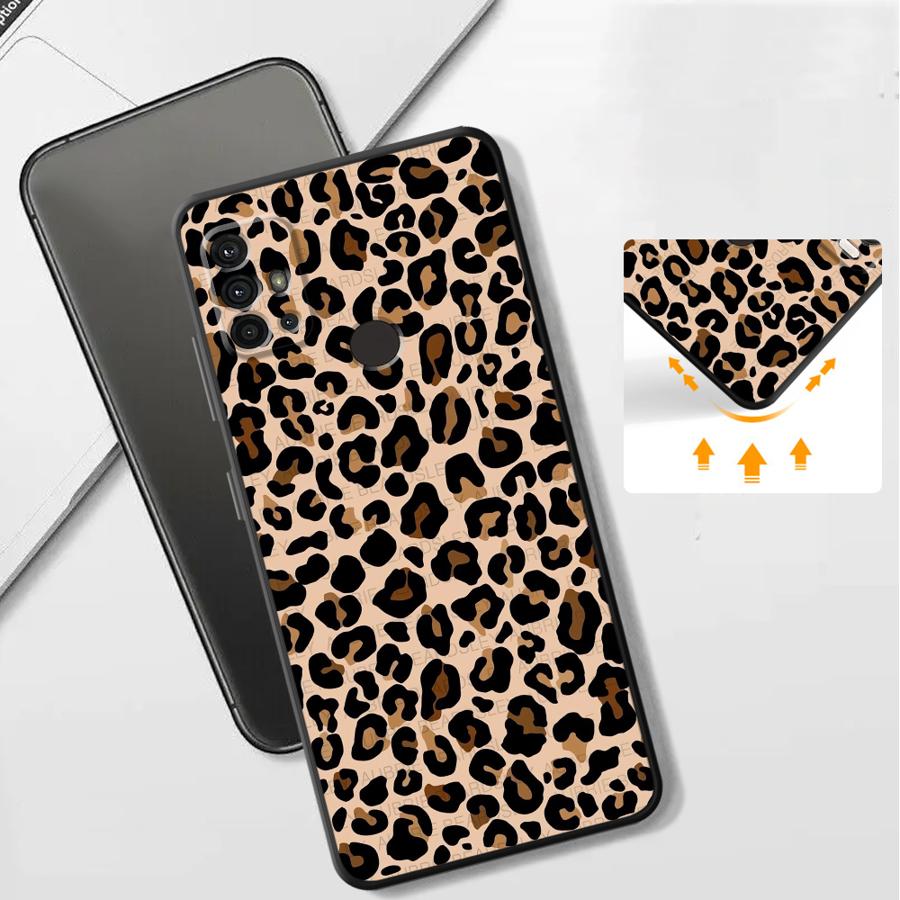 Leopard Print Phone Cover Case for Motorola Moto G52 G32 G53 G30 Edge 20 Pro 30 Lite G60s G22 Edge40 G71 G51 G73 G50