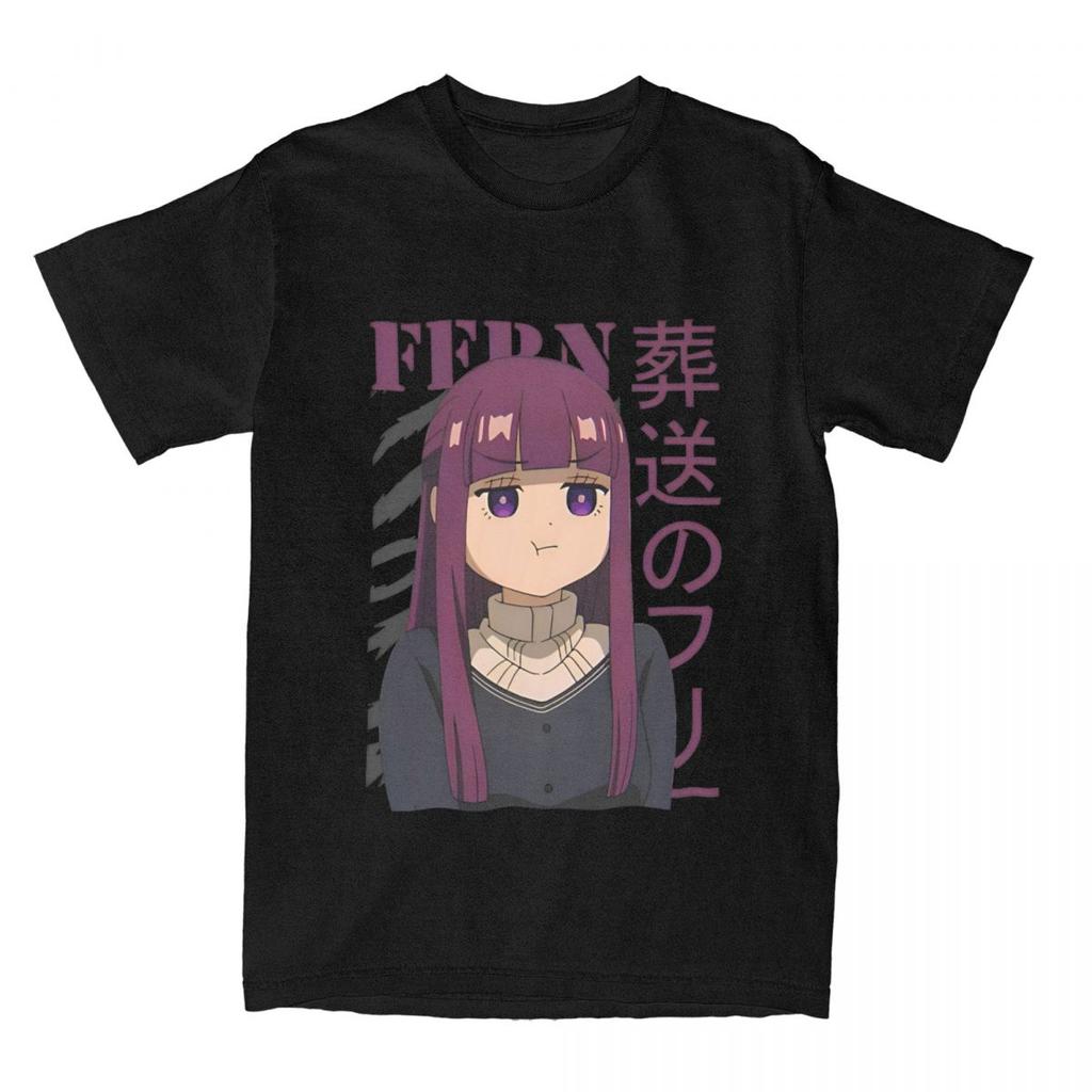 Pánske Dámske Tričko Frieren At The Funeral Anime Tričká Trendy Cool Postavy Fern Letné Tričko Úžasné Bavlnené Oblečenie