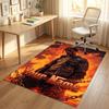 Covor personalizat din catifea de cristal, Nume personalizat imprimat Travis Scott, Covor pufos pentru decor interior casă
