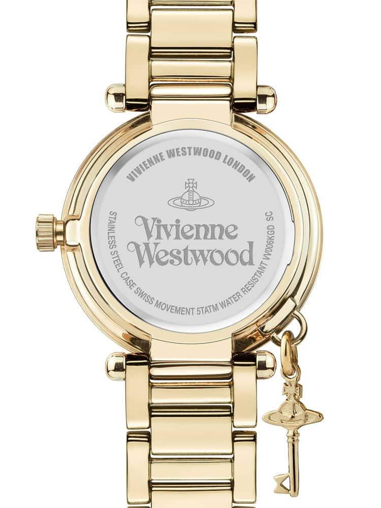 Vivienne Westwood Watch with 3D Orb Indexes and a Cute Key Charm Women's #VV006KGD