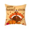 Autumn Harvest Thanksgiving Cushion Cover New Arrival Turkey Pumpkin Peach Skin Printed Cushion