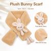 Kids' Winter Plush Neck Warmer Scarf with Bunny Design for Fall and Winter