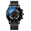 New Geneva Watch Men Watches Stainless Steel Calendar Quartz Wristwatches Men Sports Watches Reloj Hombre Relogio Masculino