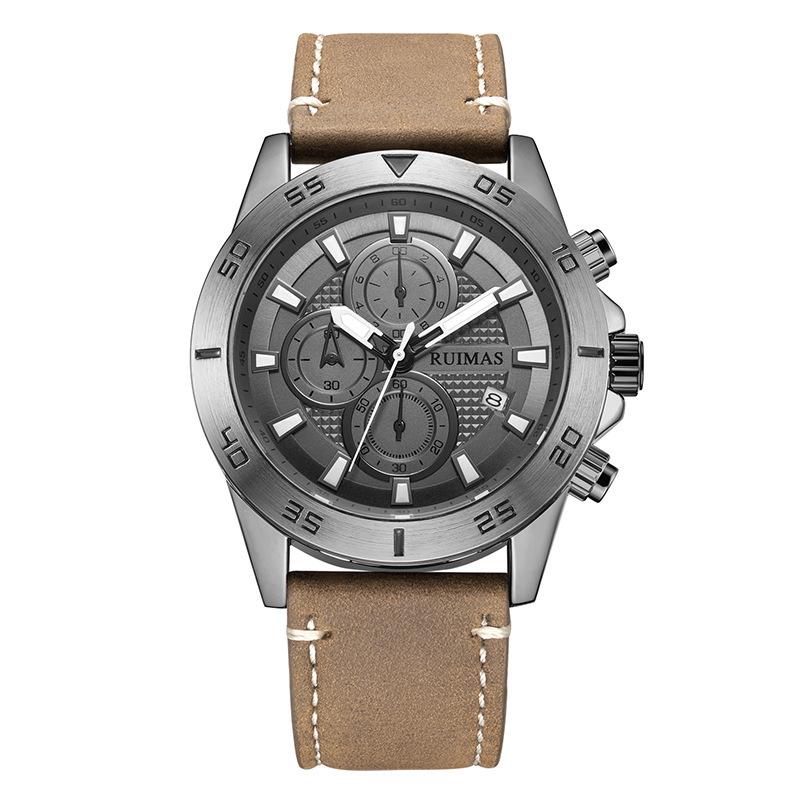 Multifunctional Chronograph Sports Watch Men'S Watch, Luminous Calendar Quartz Watch 572