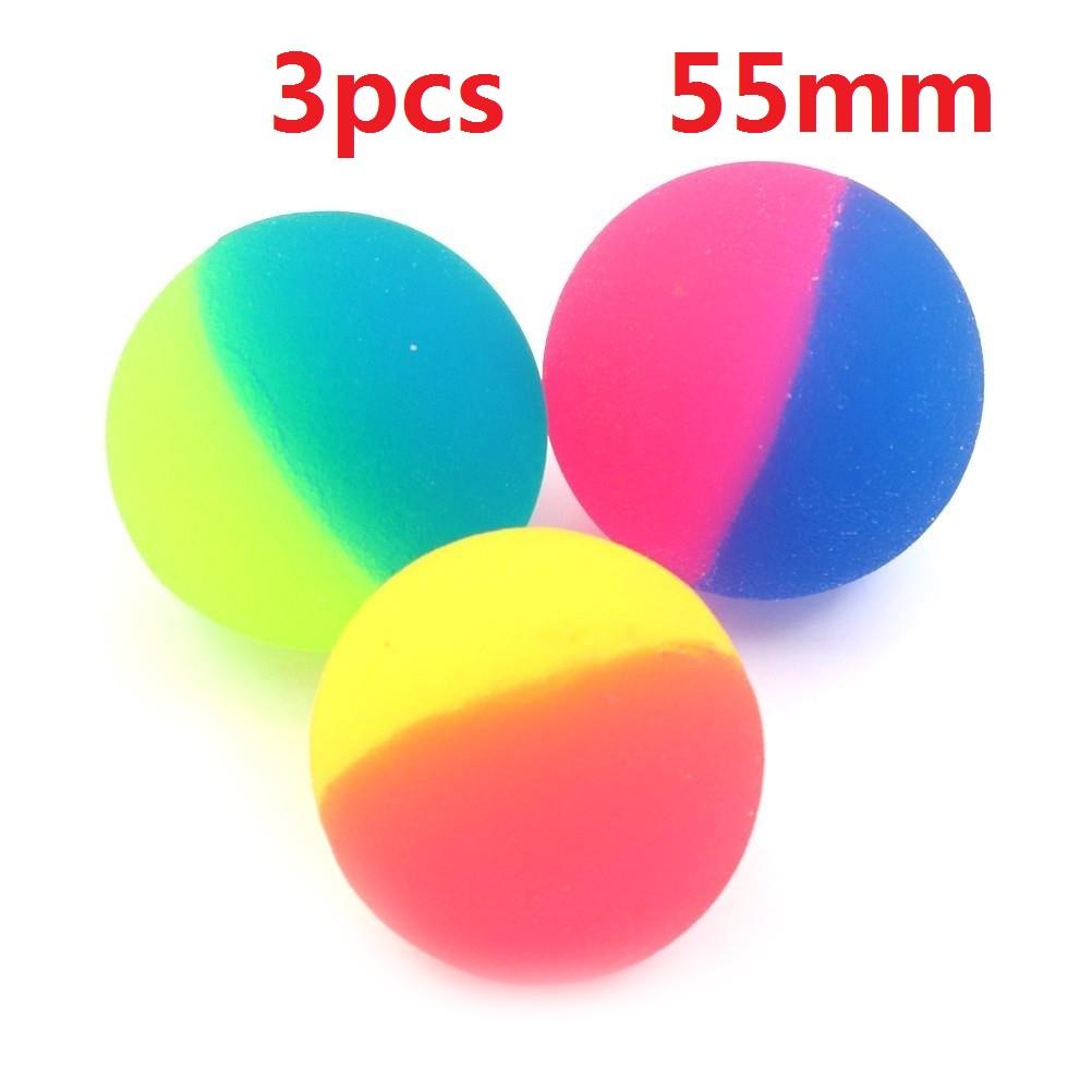 3/6/12/24 Pcs Two-Color Outdoor Bouncy Ball Kids Party Supplies Birthday Gift Pinata Filler Christmas Carnival Party Gift Reward
