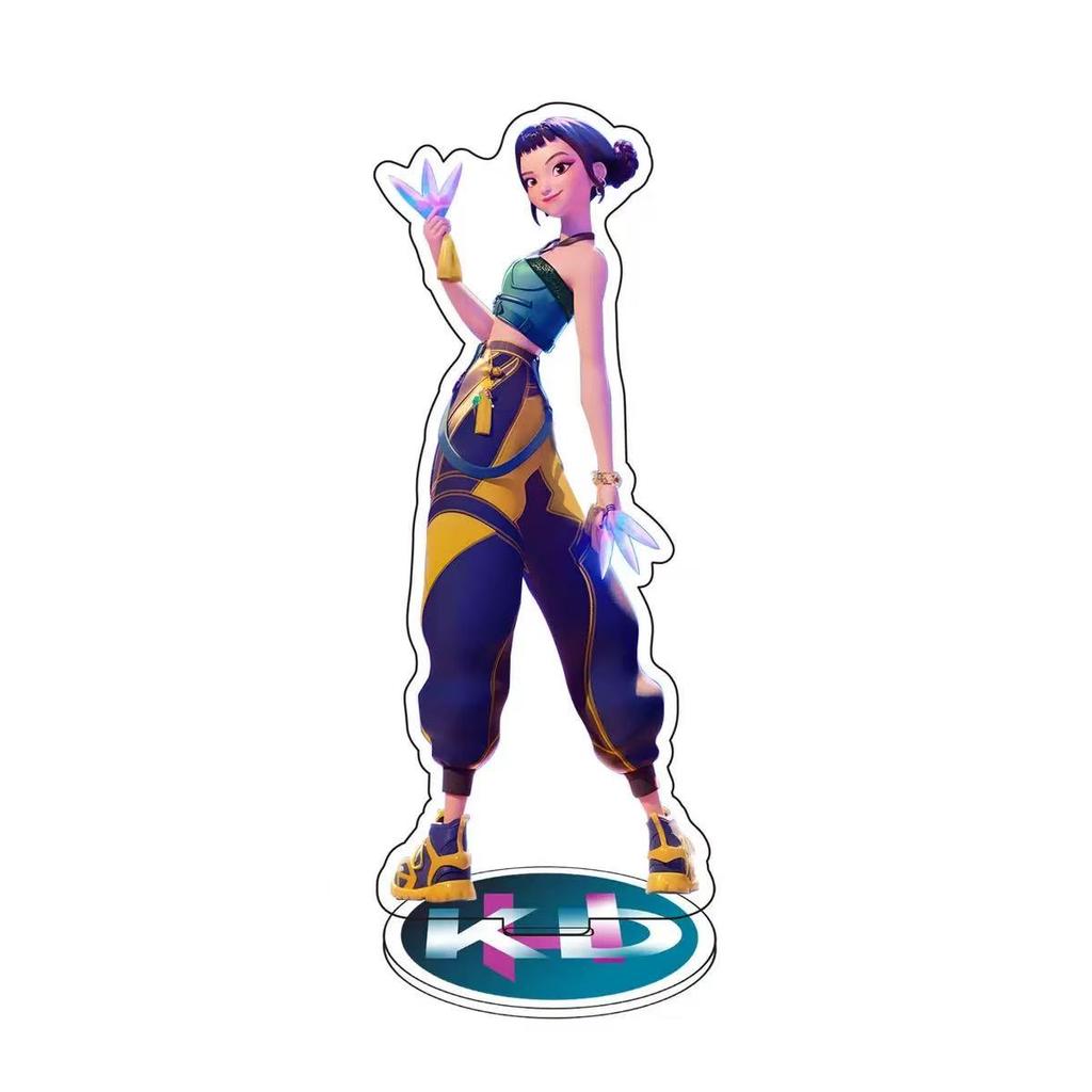 Anime KPop Demon Hunters Acrylic Stand Desktop Decor Cartoon Anime Figure Rumi Mira Zoey Sussy Dolls Fans Gift