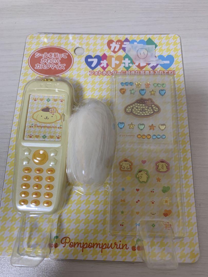 

[USED] Sanrio Pompompurin flip phone photo holder Kaohana flip phone