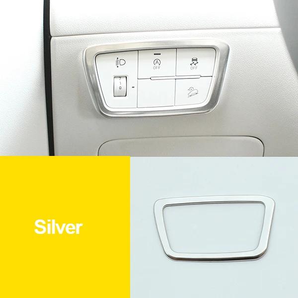 Stainless Steel Headlight Lamp Switch Frame Cover For Hyundai Tucson NX4    2024 Cover Trim Car Styling Accessories
