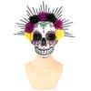 Gothic Halloween Mexikanischer Tag der Toten Maske Vollmaske Eva Halloween Party Maske Augenmaske Kopfbedeckung Schädelmaske Maskerade