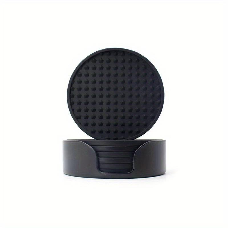 6pcs/set Round Silicone Coasters Desktop Water Cup Anti Scalding And Heat-Insulating Mat Non-Slip Tea Cup Protector Pad