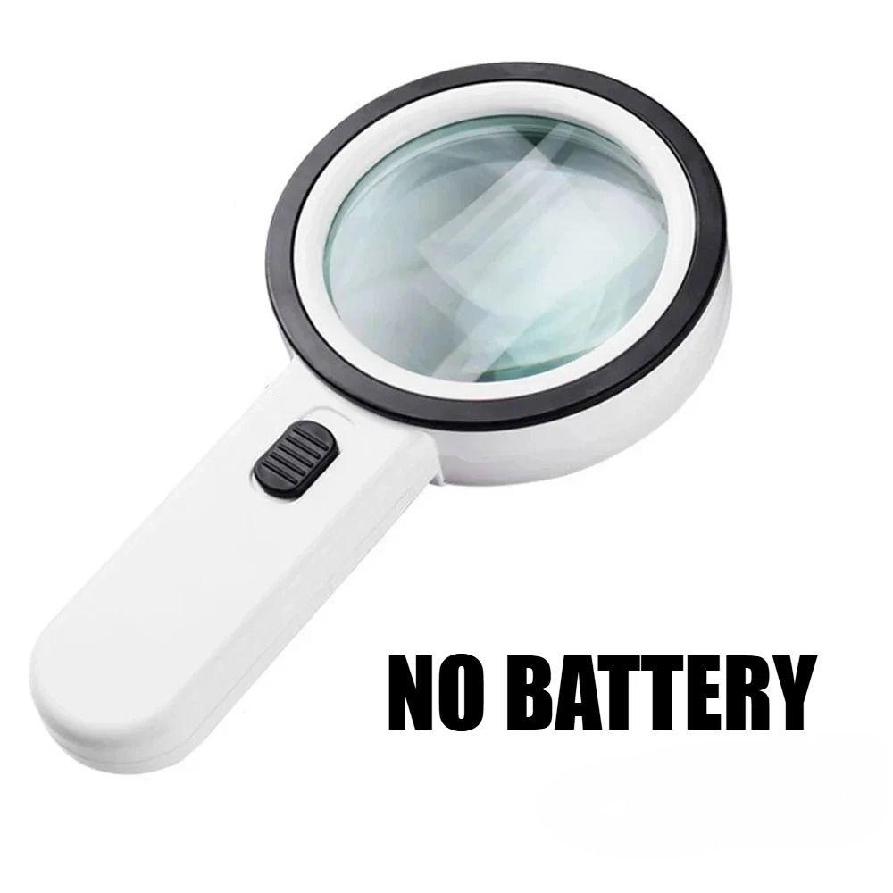 HD Hand Held Magnifying Glass LED Light Illuminated Magnifier  Seniors Reading