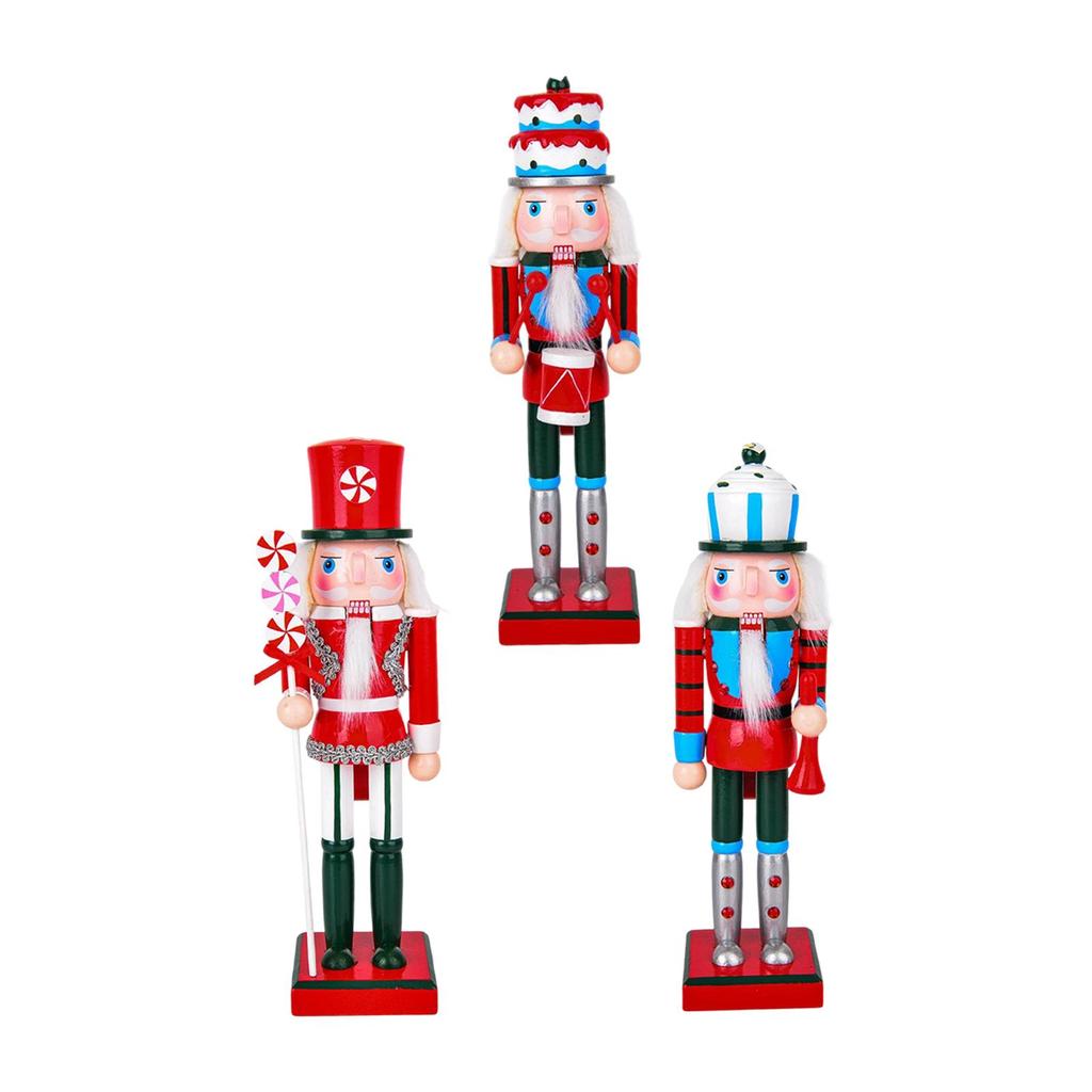 Christmas Nutcracker Figurine 25cmtall for Tabletop Thanksgiving Halloween