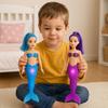 Pack of 3 Luminous Mermaid Dolls - SHOP-STORY - 29 Cm - Multicolor LEDs - Fairy Toy - Mixed
