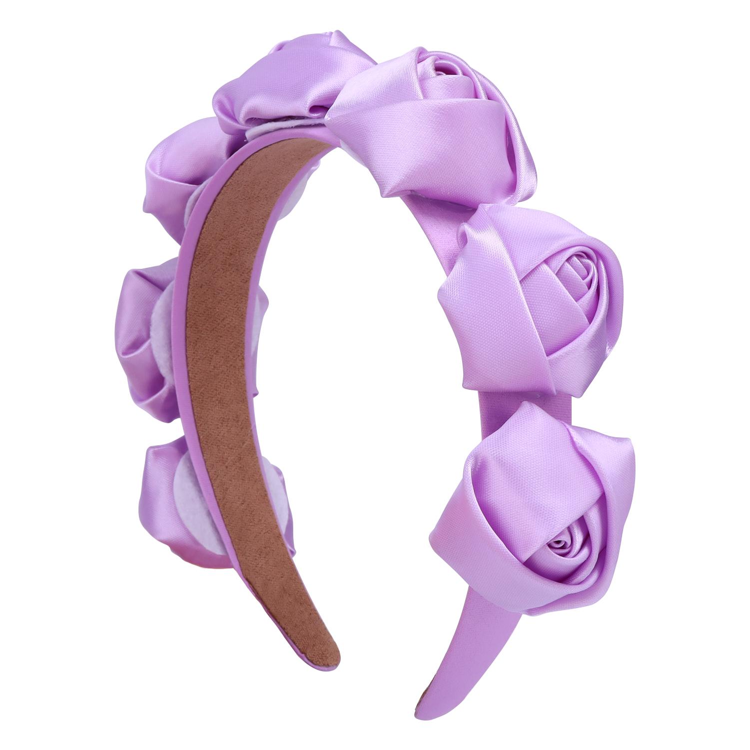 

Атласная роза широкая повязка на голову винтажный стиль повязка для волос для женщин девушки аксессуары для волос свадебный костюм головной убор ручной работы головной убор