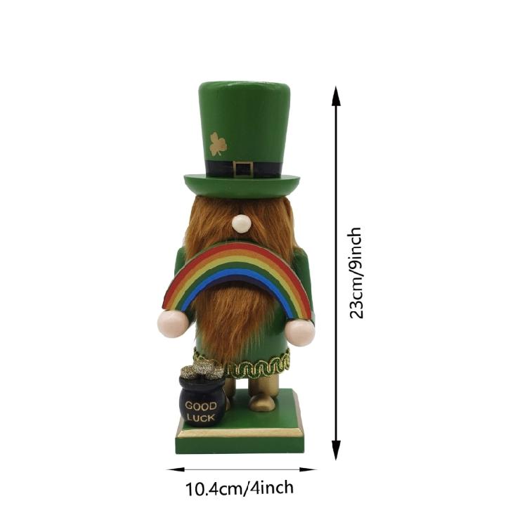 Lucky Green Dwarf Patricks Day Gnomes Ornament For Desktop Office Home Decoration Ornament