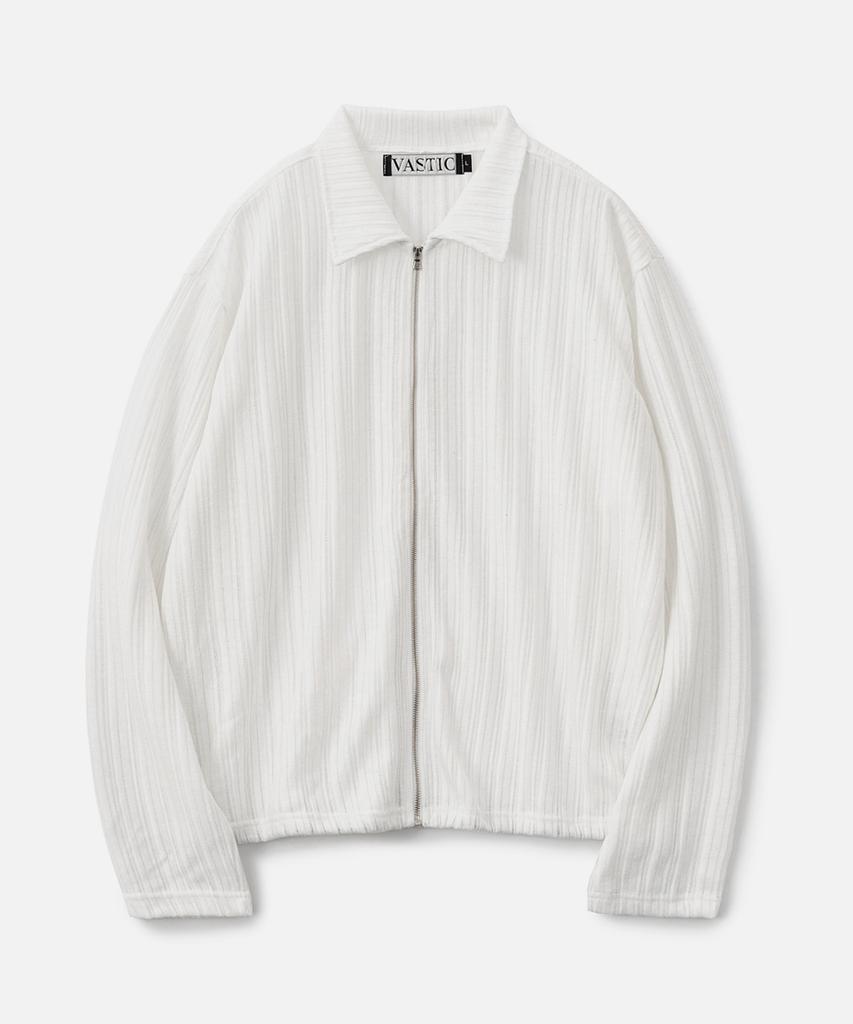 Vastic Zip Knit Cardigan_Ivory