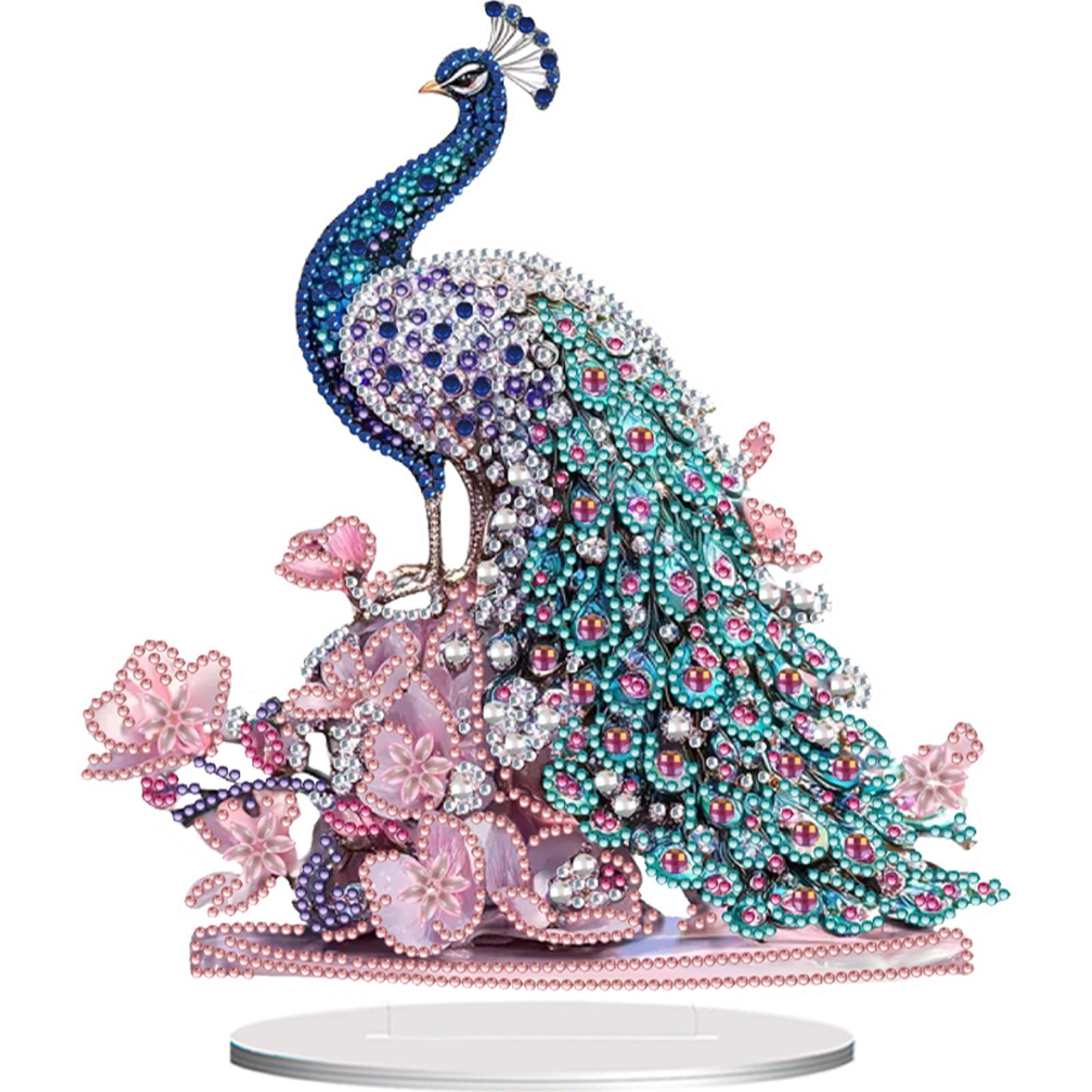 

2D Flat Print DIY Desktop Diamond Art Kits Double-Sided 5D DIY Diamond Art Tabletop Decorations for Home Office Desktop Decor