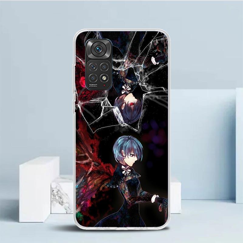 G-Ghoul Tokyo Touka Kirishima Soft Cover for Xiaomi Redmi Note 15 14 13 12 Pro Plus Phone Case 14S 11S 11T 11E 10S 10 4G Pattern