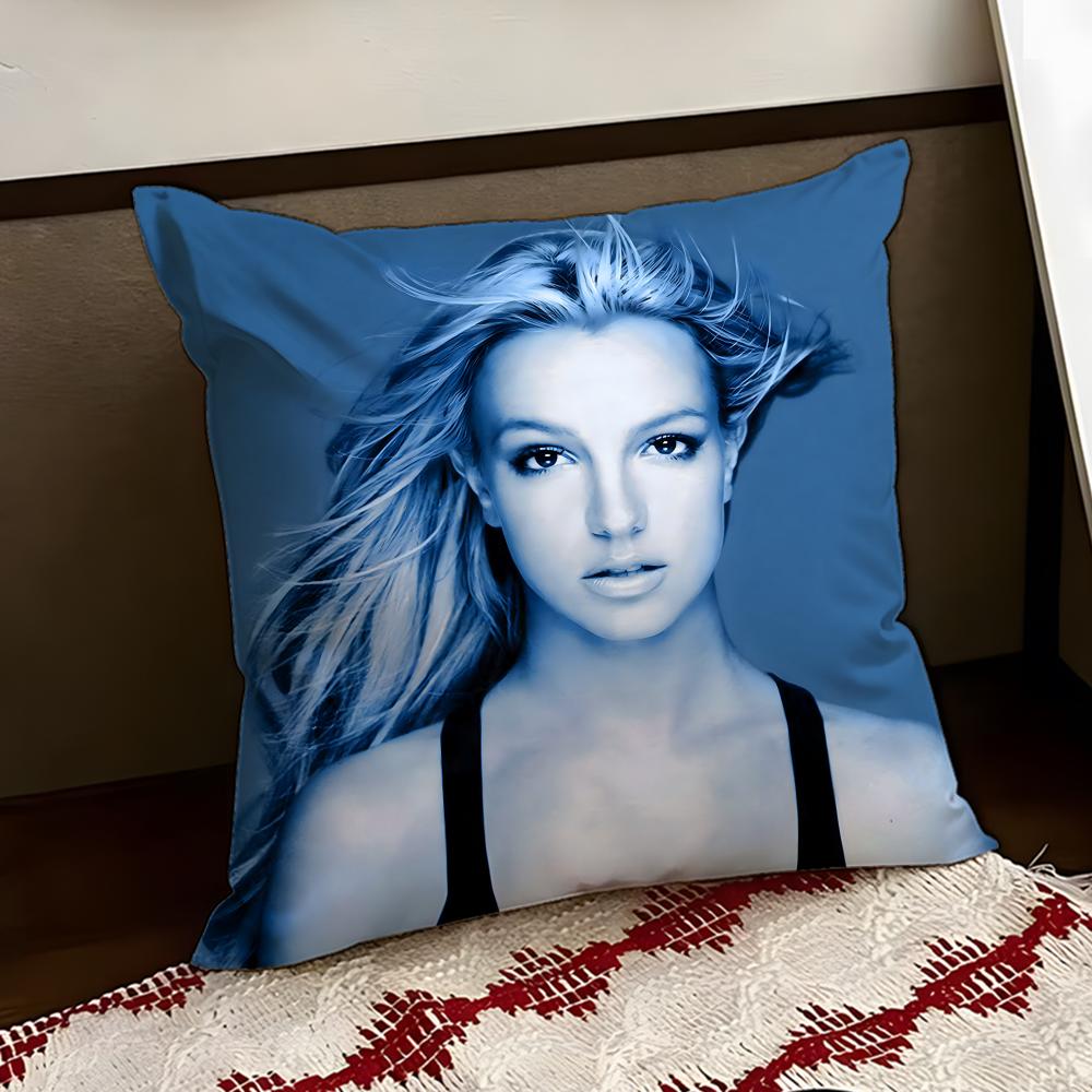 Singer BBritney Spears Cushion Cover Reversible Soft Durable Pillow Cover Home Car MultiScene Use for Daily Comfort