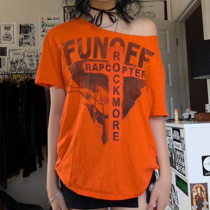 Summer Short Sleeved T-shirt Spicy Girl Street Fashion Trend Lip Print Personalized Loose Casual Top Shirt