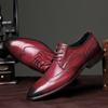 Mens Shoes Casual Luxury Derby Shoes Genuine Leather Business Brogue Shoes Pointed Toe Elegant Formal Shoes High Quality Oxford