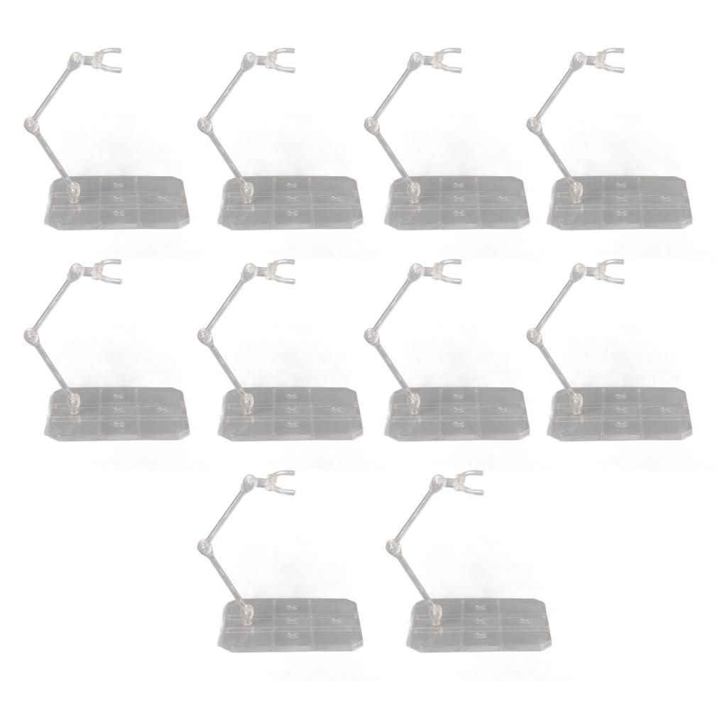 10 Sets Action Figure Stand Transparent Acrylic Anime Figure Display Stand Support Holder Base