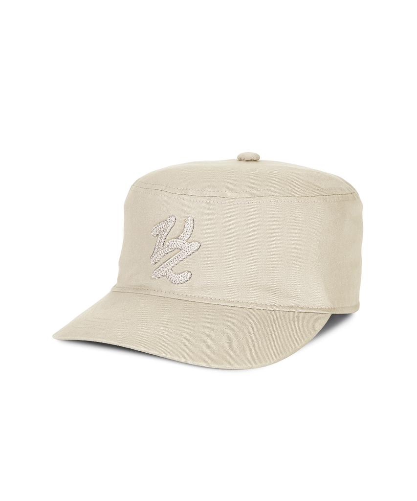 Bajal Chain Flow Vz Pillbox Cap Beige